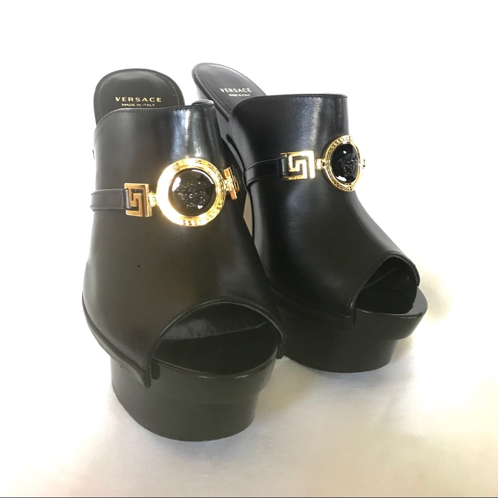 Versace platform clogs